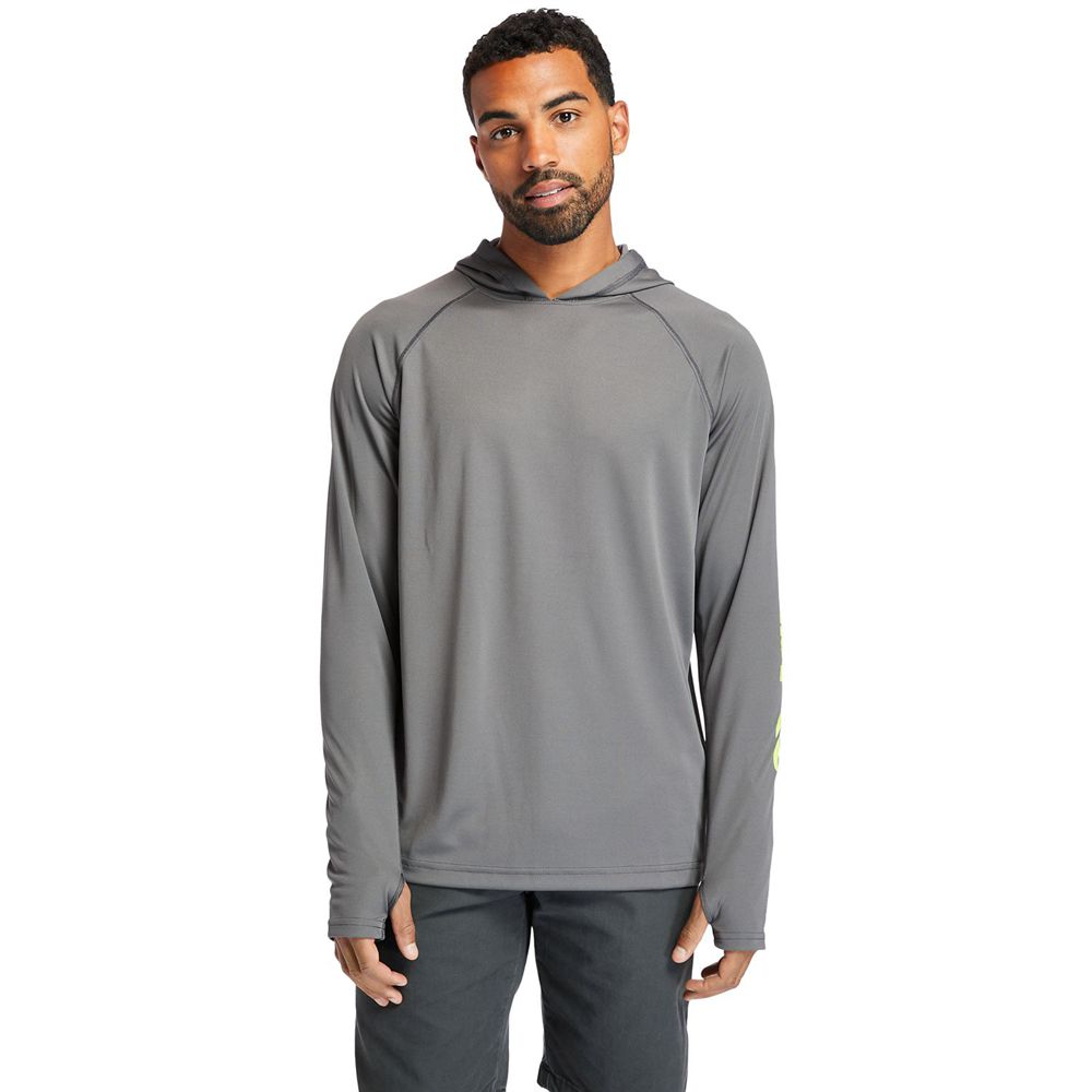 Timberland Mens Sweatshirts PRO® Wicking Good Hoodie - Dark Grey - India KA3495716